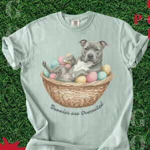 Bunnies Are Overrated Pitbull Shirt Pittie Mom Shirt Pitbull Dog Lover